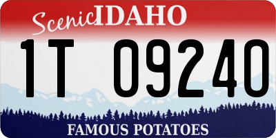 ID license plate 1T0924O