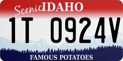 ID license plate 1T0924V
