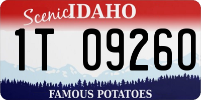ID license plate 1T0926O