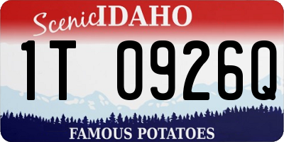 ID license plate 1T0926Q