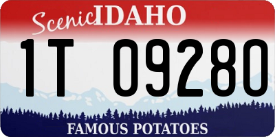 ID license plate 1T0928O