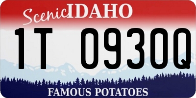 ID license plate 1T0930Q