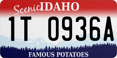 ID license plate 1T0936A