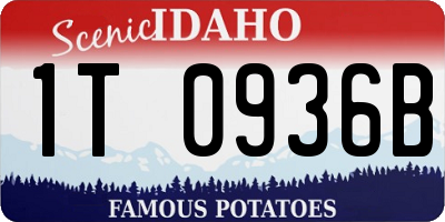 ID license plate 1T0936B