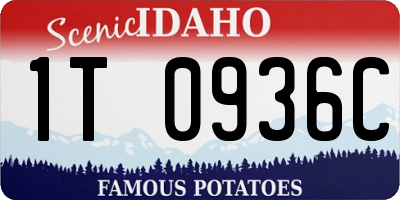 ID license plate 1T0936C