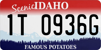 ID license plate 1T0936G