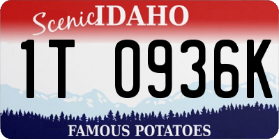 ID license plate 1T0936K