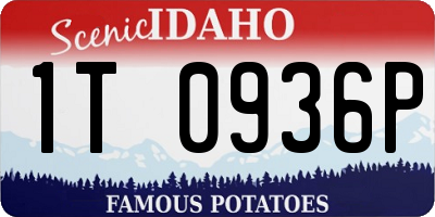 ID license plate 1T0936P