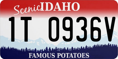 ID license plate 1T0936V