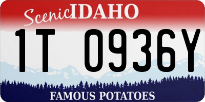 ID license plate 1T0936Y