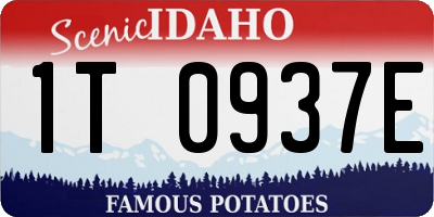 ID license plate 1T0937E
