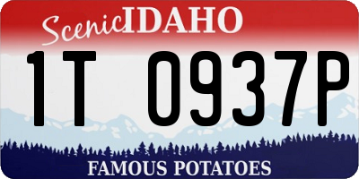 ID license plate 1T0937P