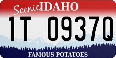 ID license plate 1T0937Q