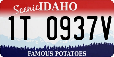 ID license plate 1T0937V