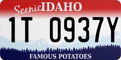 ID license plate 1T0937Y