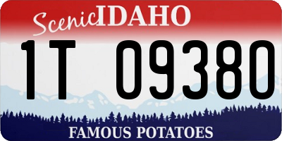ID license plate 1T0938O