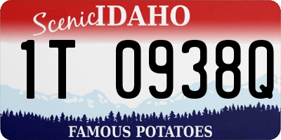 ID license plate 1T0938Q