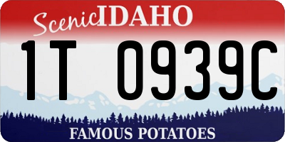 ID license plate 1T0939C