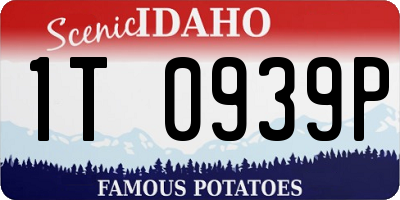 ID license plate 1T0939P