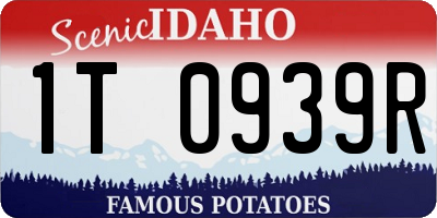 ID license plate 1T0939R