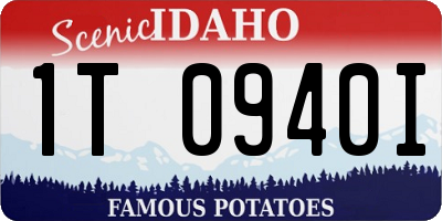 ID license plate 1T0940I
