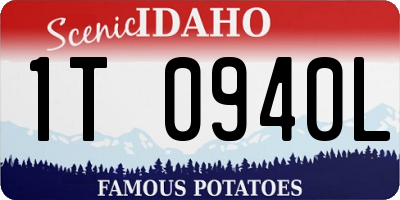 ID license plate 1T0940L