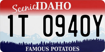 ID license plate 1T0940Y