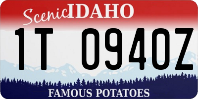 ID license plate 1T0940Z