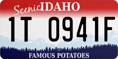 ID license plate 1T0941F