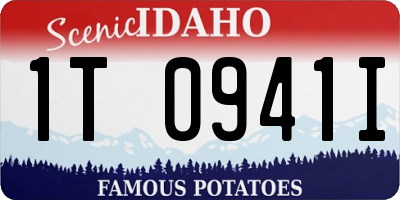 ID license plate 1T0941I
