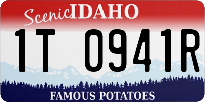 ID license plate 1T0941R