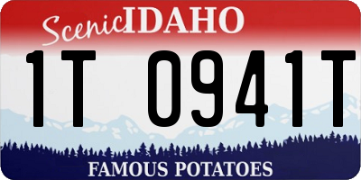 ID license plate 1T0941T