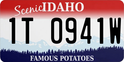ID license plate 1T0941W