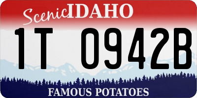 ID license plate 1T0942B
