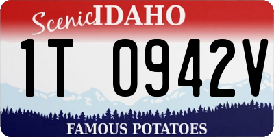 ID license plate 1T0942V