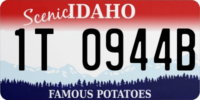 ID license plate 1T0944B