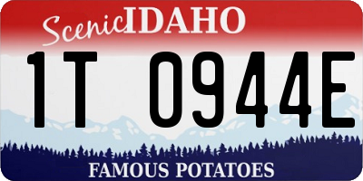 ID license plate 1T0944E