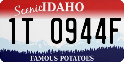 ID license plate 1T0944F