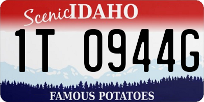 ID license plate 1T0944G