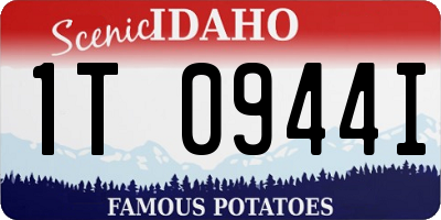 ID license plate 1T0944I