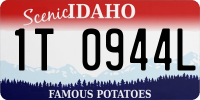 ID license plate 1T0944L