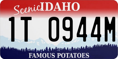 ID license plate 1T0944M