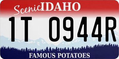 ID license plate 1T0944R