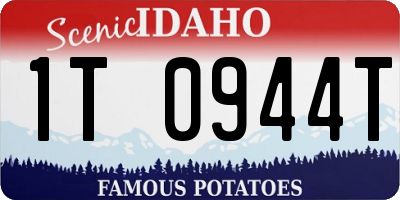 ID license plate 1T0944T