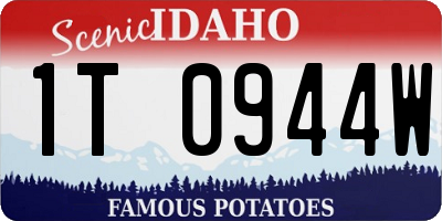ID license plate 1T0944W
