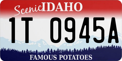 ID license plate 1T0945A