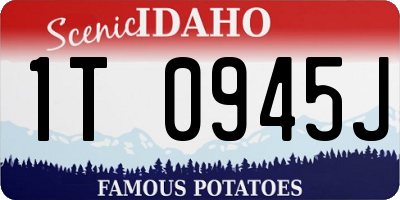 ID license plate 1T0945J