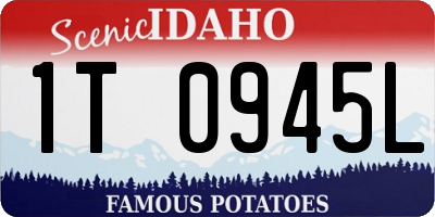 ID license plate 1T0945L
