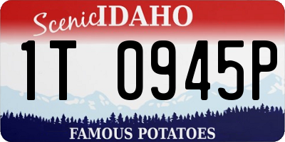 ID license plate 1T0945P