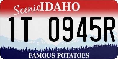 ID license plate 1T0945R